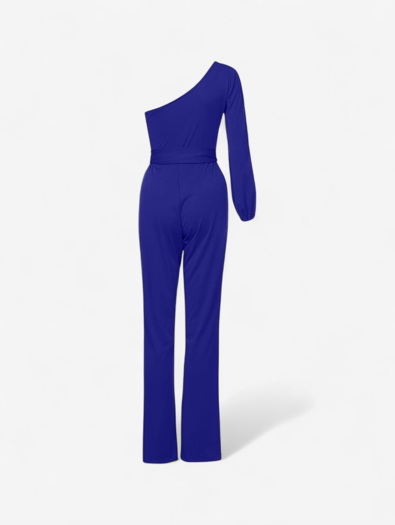 Jada | Women's One Shoulder Long Sleeve Wide Leg Jumpsuit