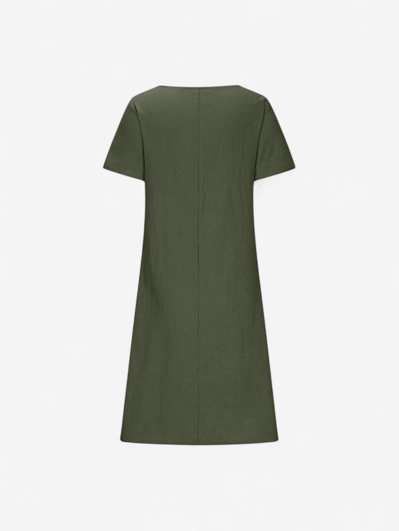 Jada | Women's Casual Short Sleeve Midi Dress with Pockets