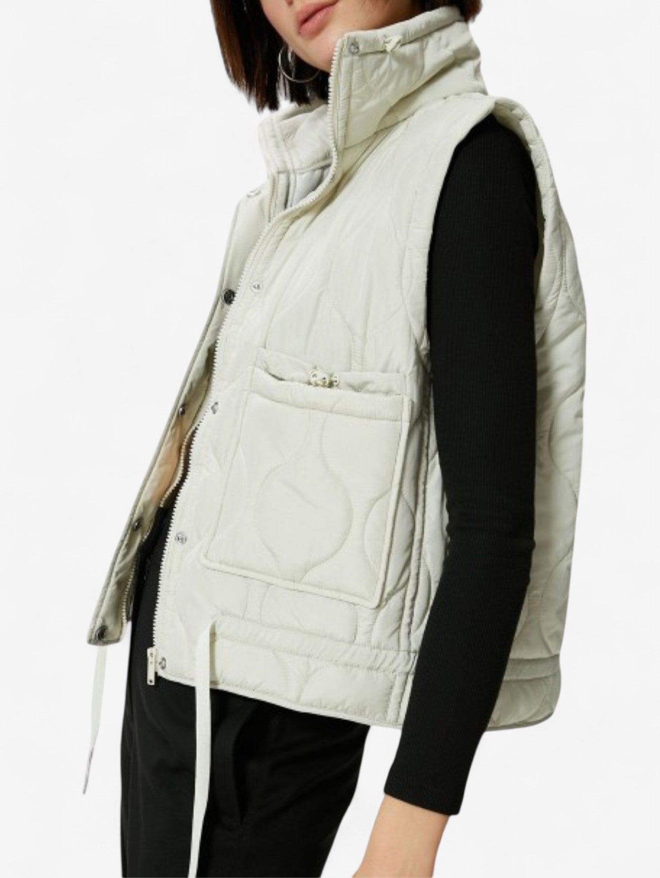 Jada | Women's Quilted Collar Sleeveless Vest