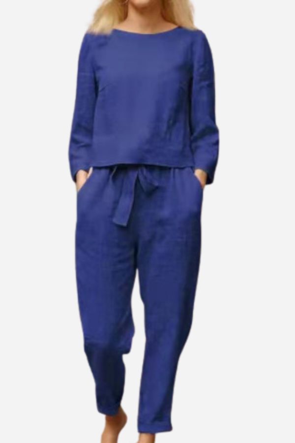 Jada | Women's Long Sleeve Shirt and Pants Two-piece Set