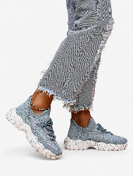 Jada | Women’s Chunky Knit Casual Sneakers Shoes