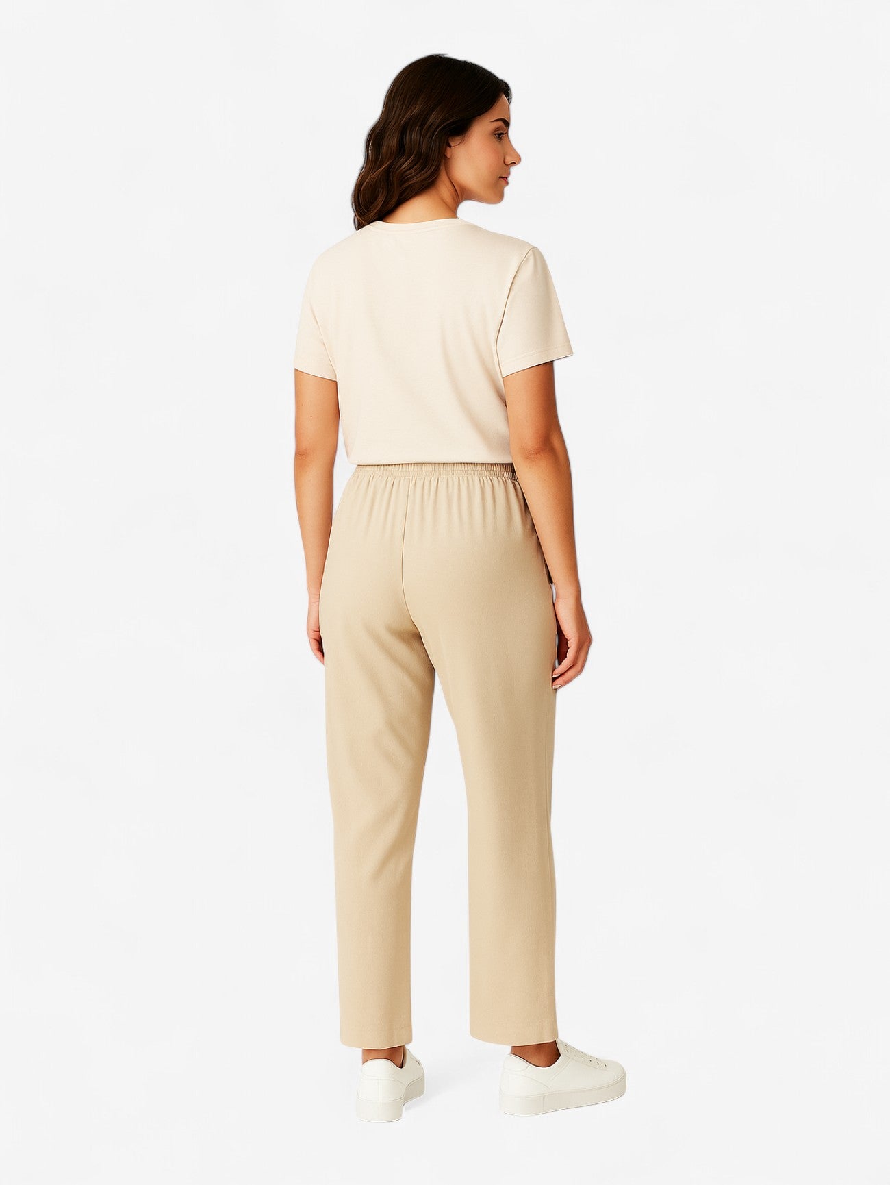 Jada | Women’s Wide Leg Casual Pants with Elastic Waist