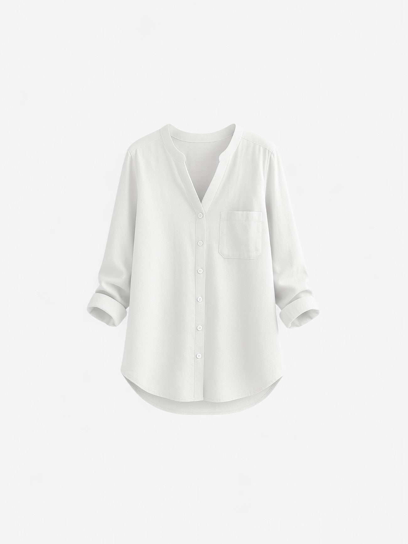 Jada | Women's Casual V Neck Long Sleeve Button Down Blouse