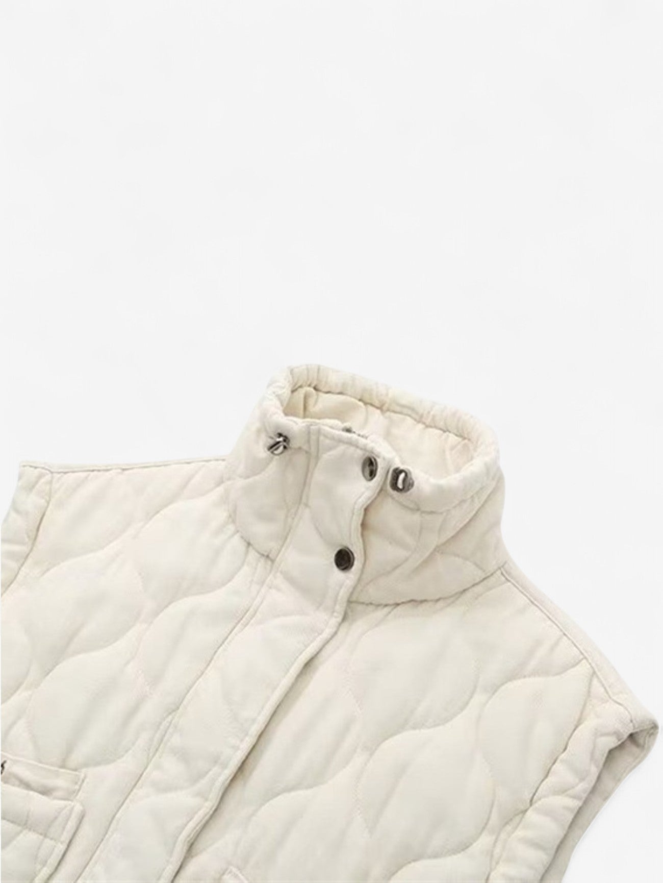 Jada | Women's Quilted Collar Sleeveless Vest