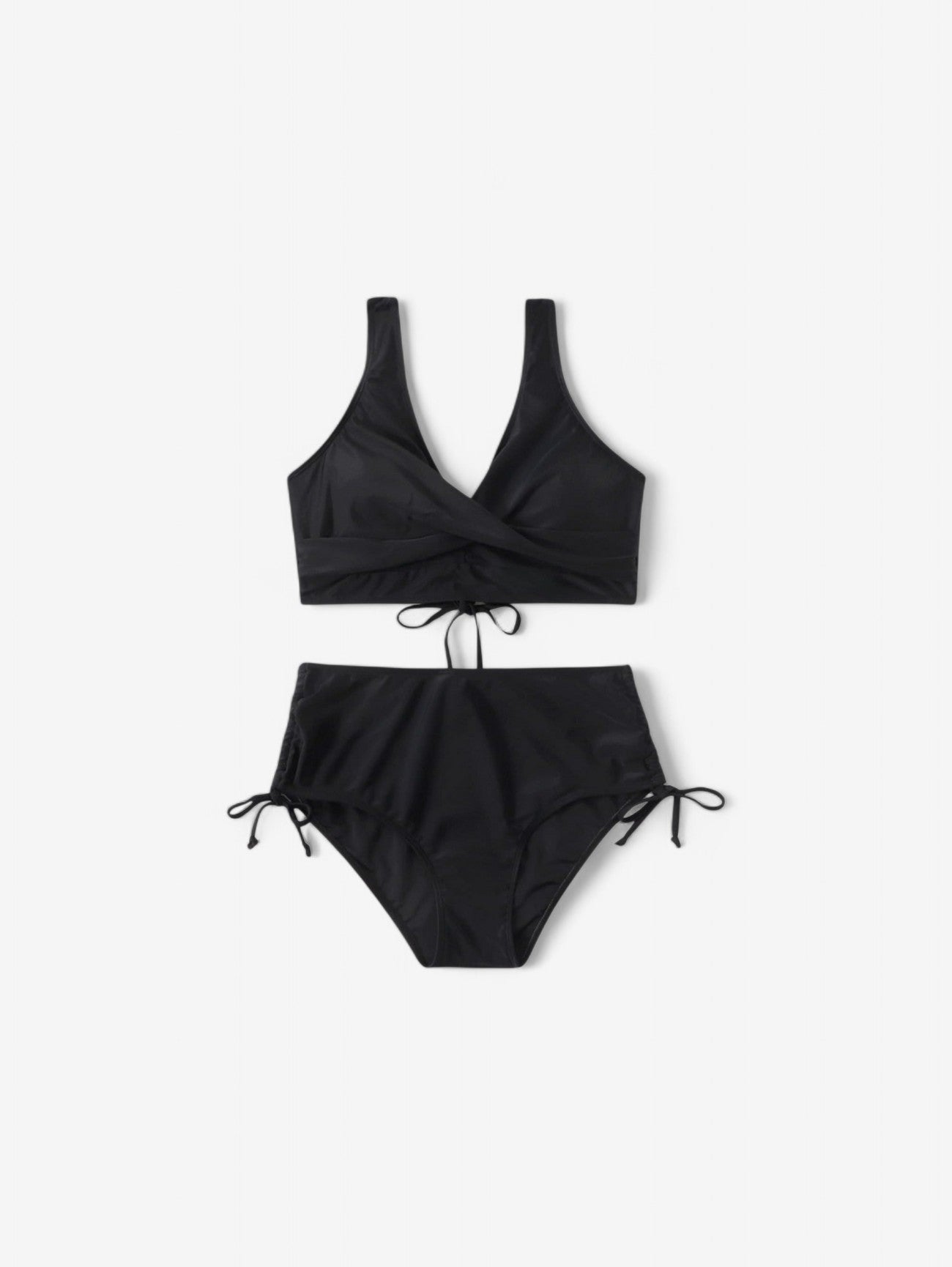 Jada | Women's 2 Piece Lace Up Back High Waisted Bikini Set