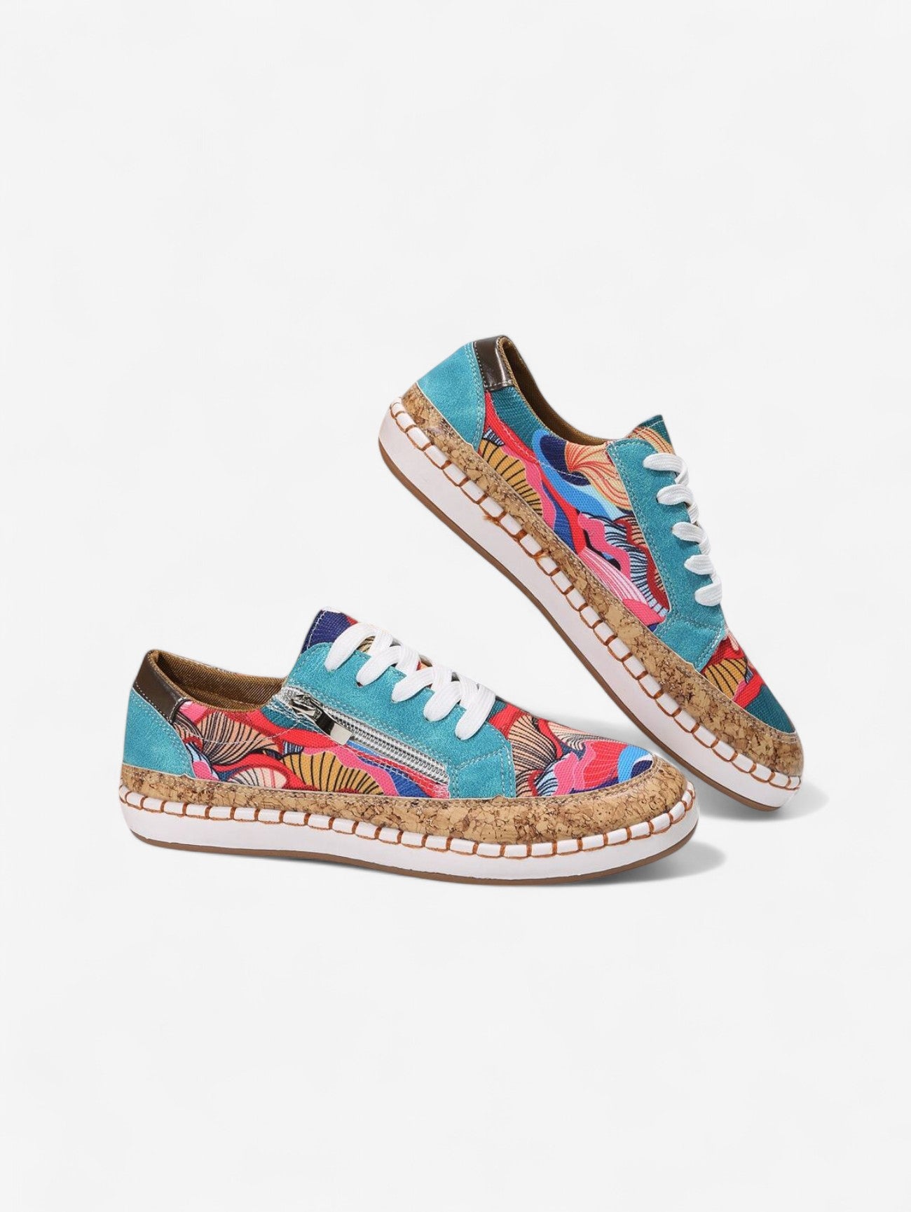 Jada | Women's Summer Colorful Casual Zipper Sneakers