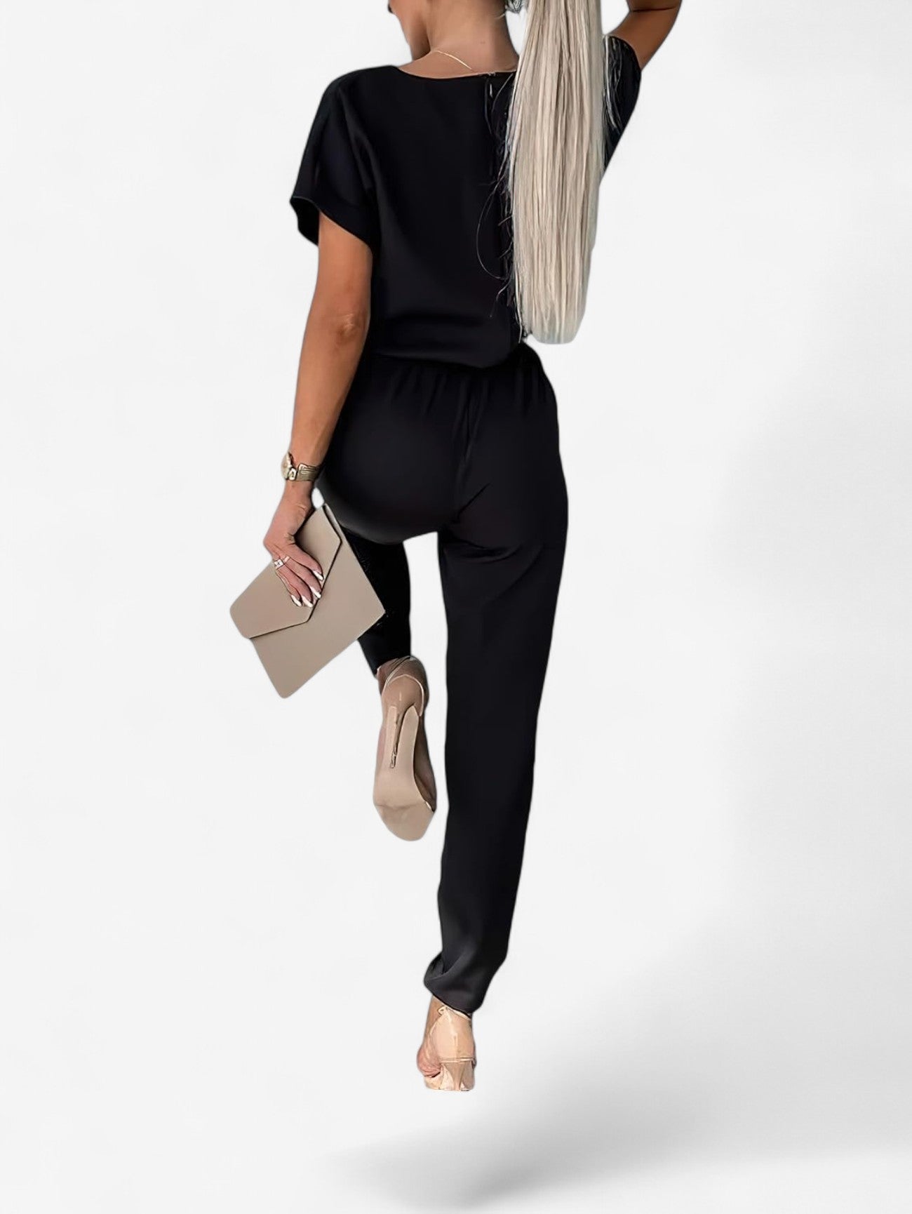 Jada | Women’s Elegant Short Sleeve Jumpsuit