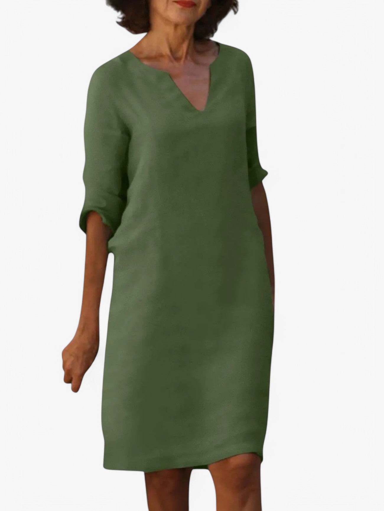 Jada | Women's V-Neck Short Sleeve Summer Dress