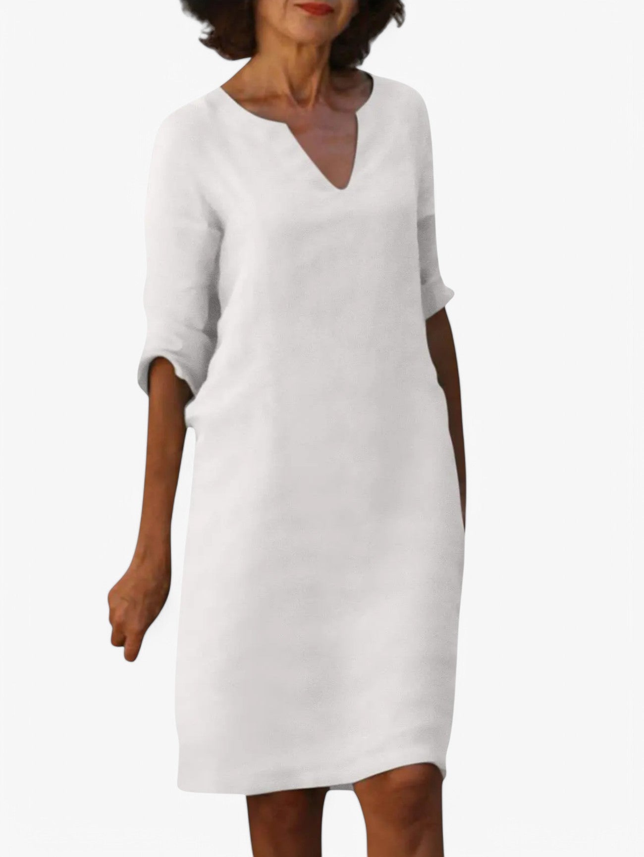 Jada | Women's V-Neck Short Sleeve Summer Dress