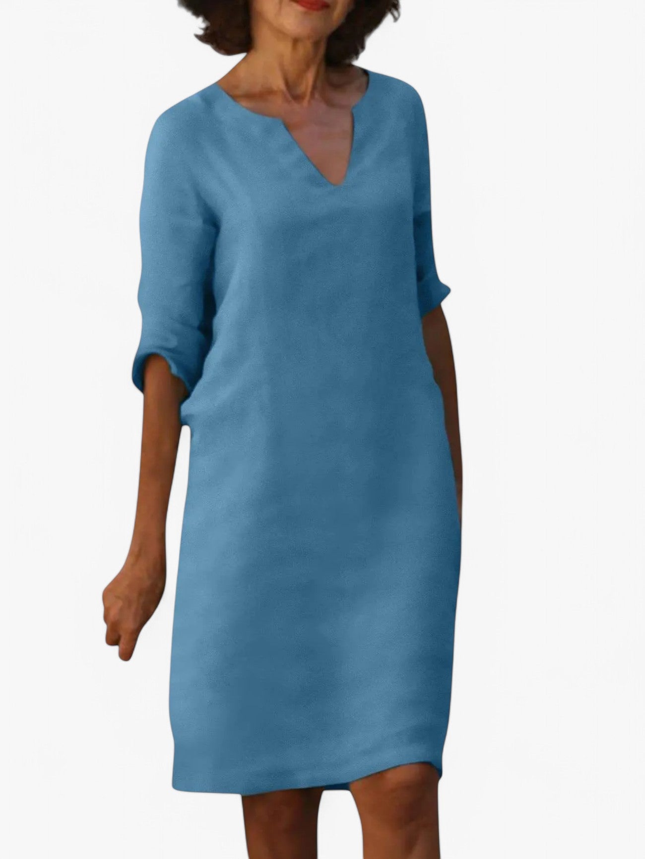 Jada | Women's V-Neck Short Sleeve Summer Dress