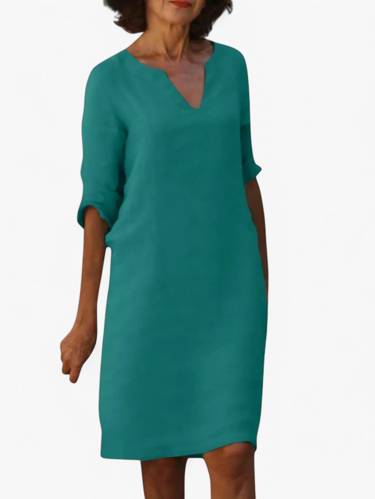 Jada | Women's V-Neck Short Sleeve Summer Dress