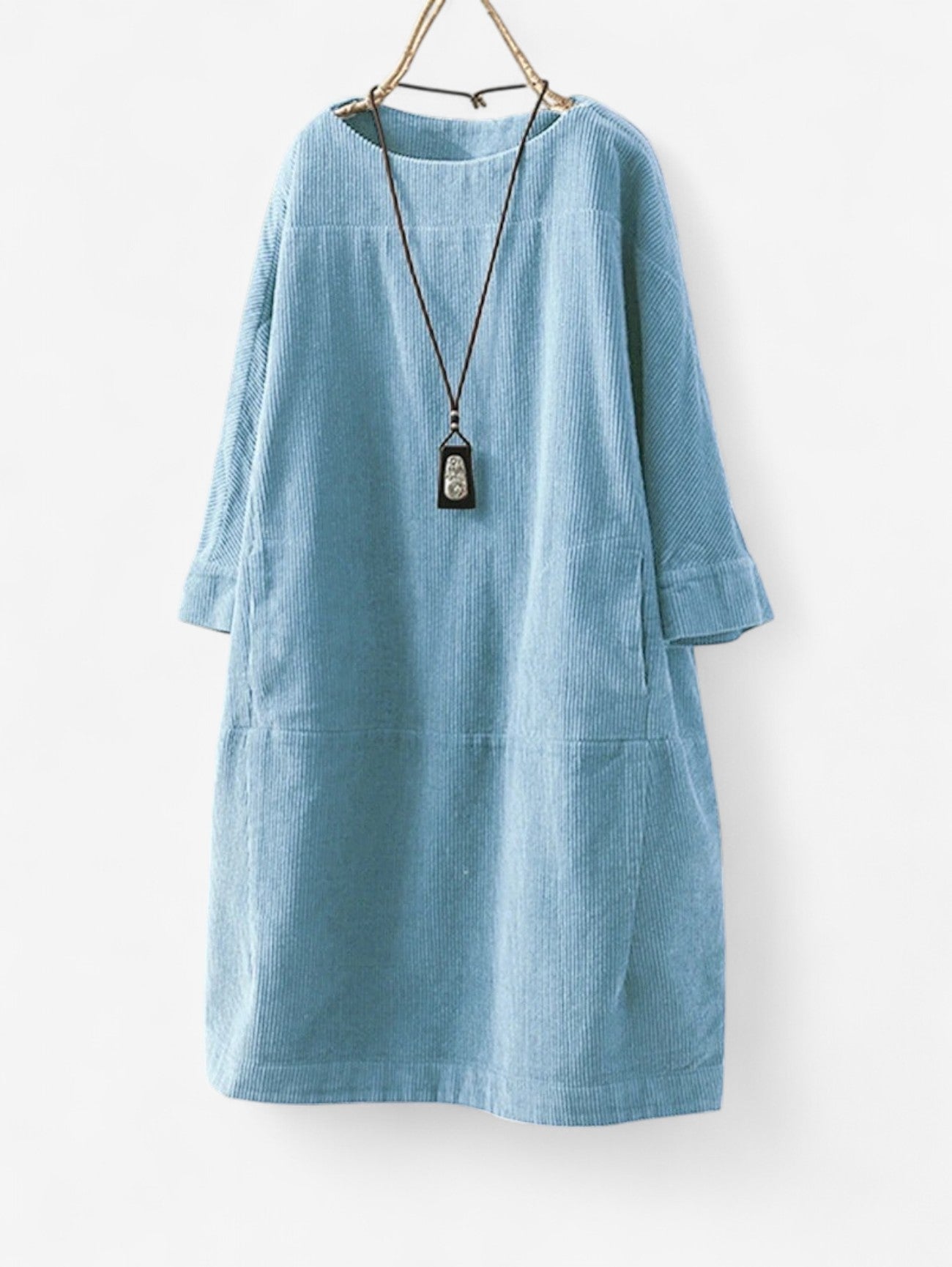 Jada | Women’s Loose Fit Vintage Casual Midi Dress