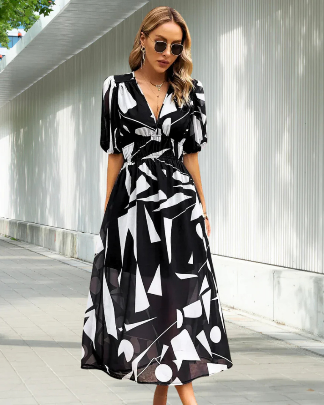 Jada | Women's V Neck Wedding Guest Wrap Maxi Dress