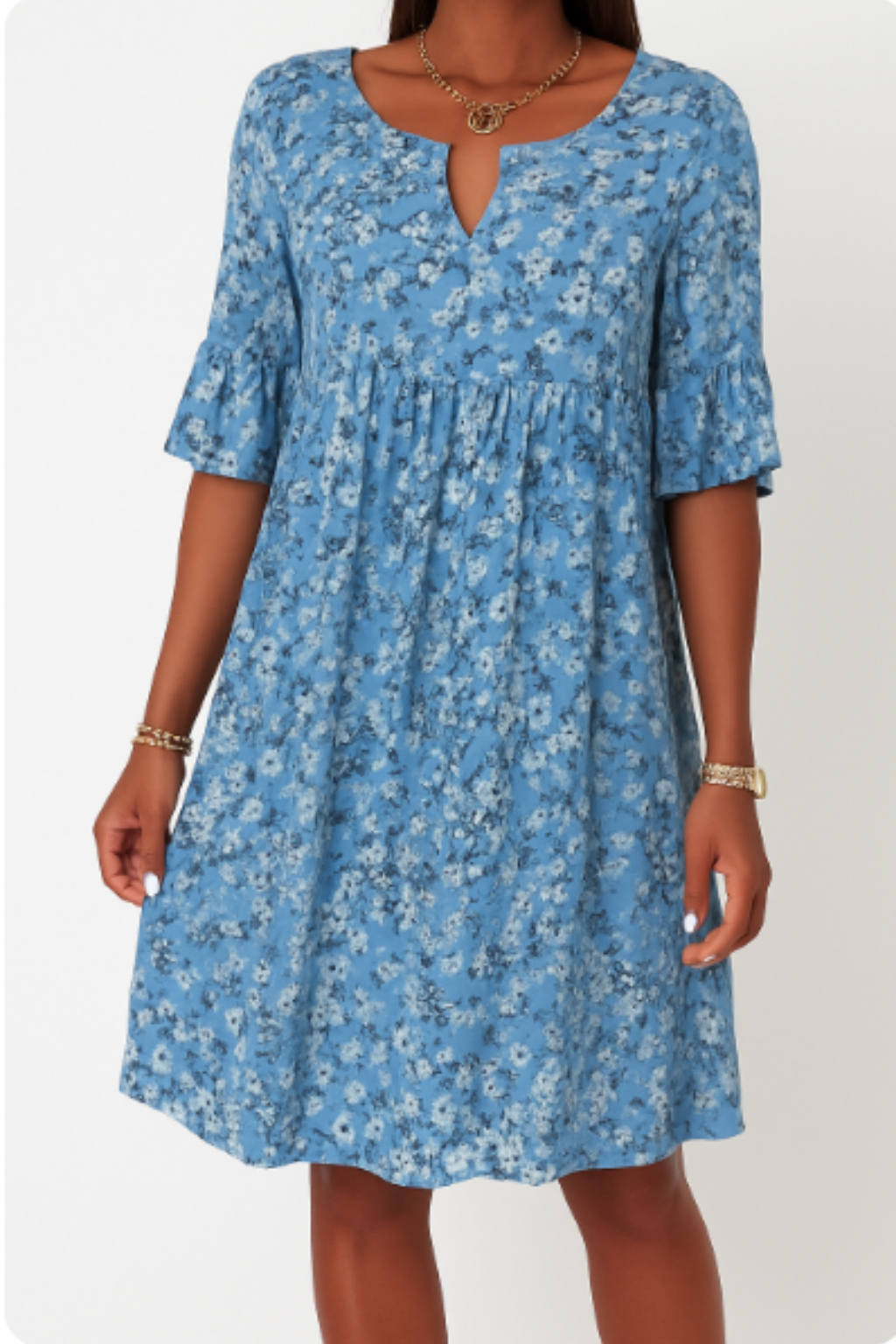 Jada | Women's Floral Summer Wedding Guest Wrap Midi Dress