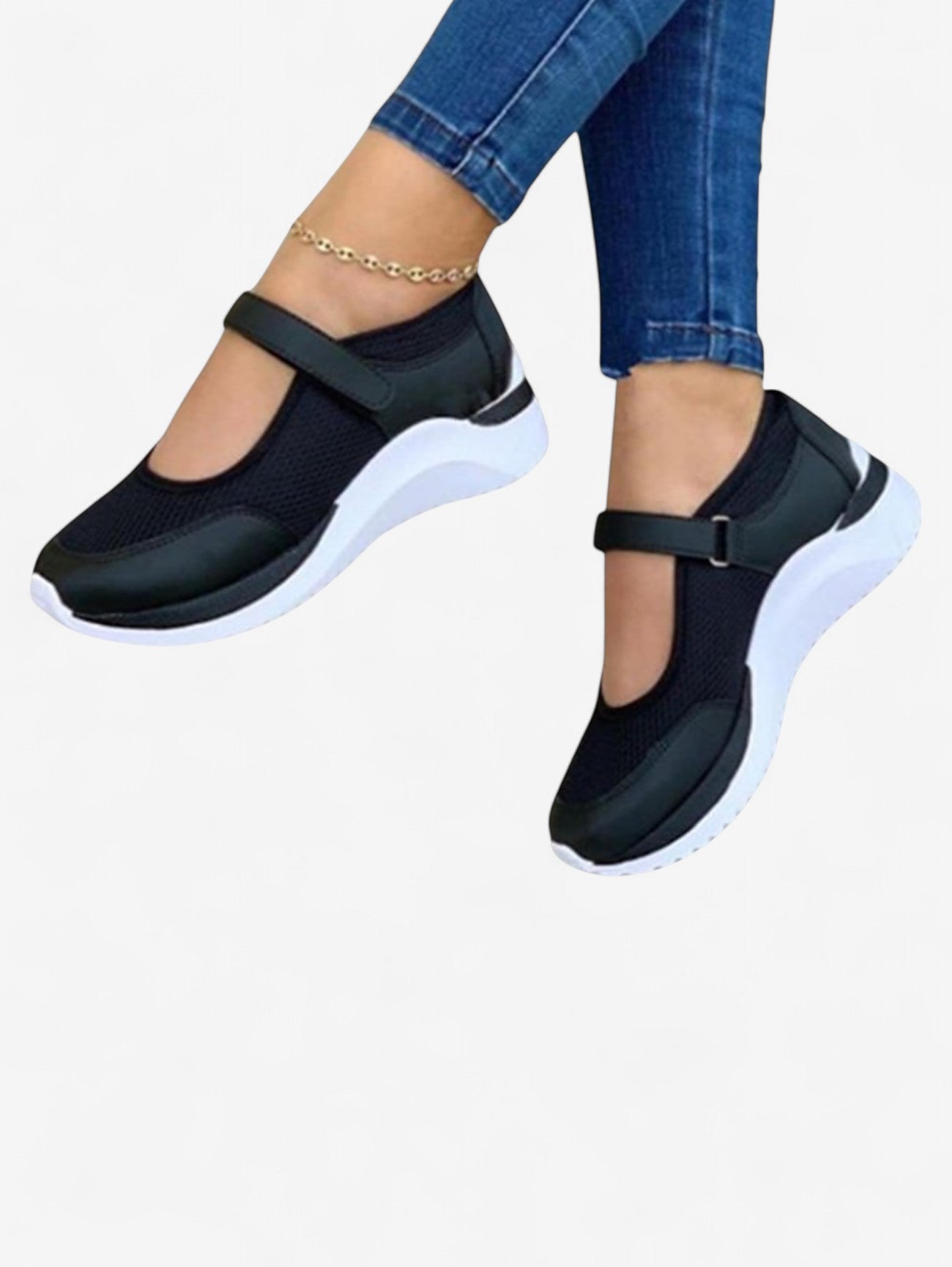 Jada | Women's Summer Sneakers with Velcro Strap