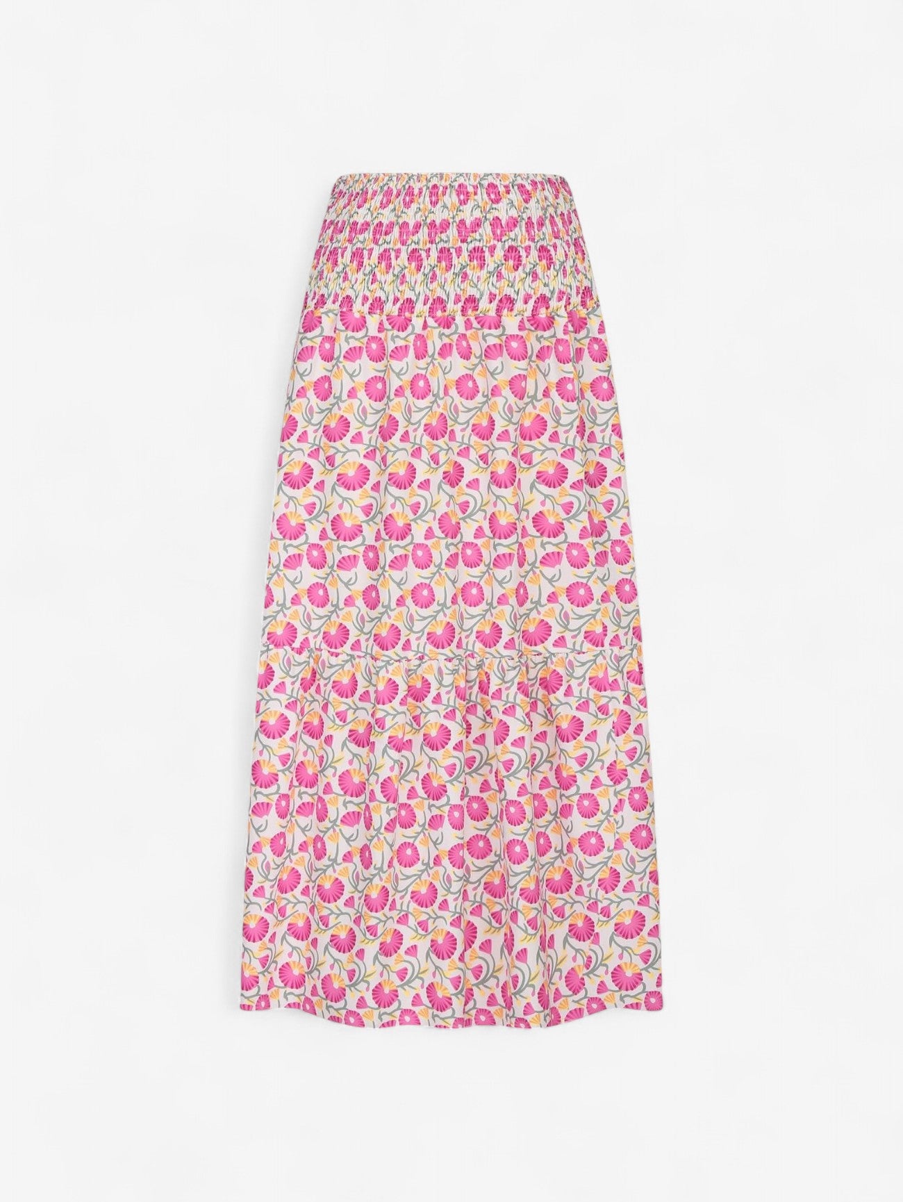 Jada | Women's Boho High Waist Maxi Skirt with Geometric Print
