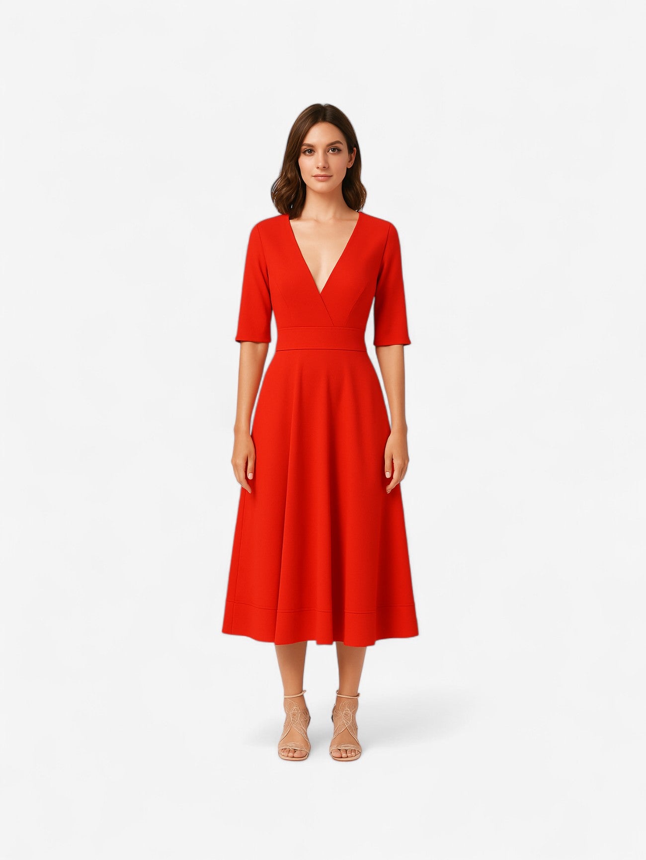Jada | Women's Elegant Formal Wedding Guest Midi Dress