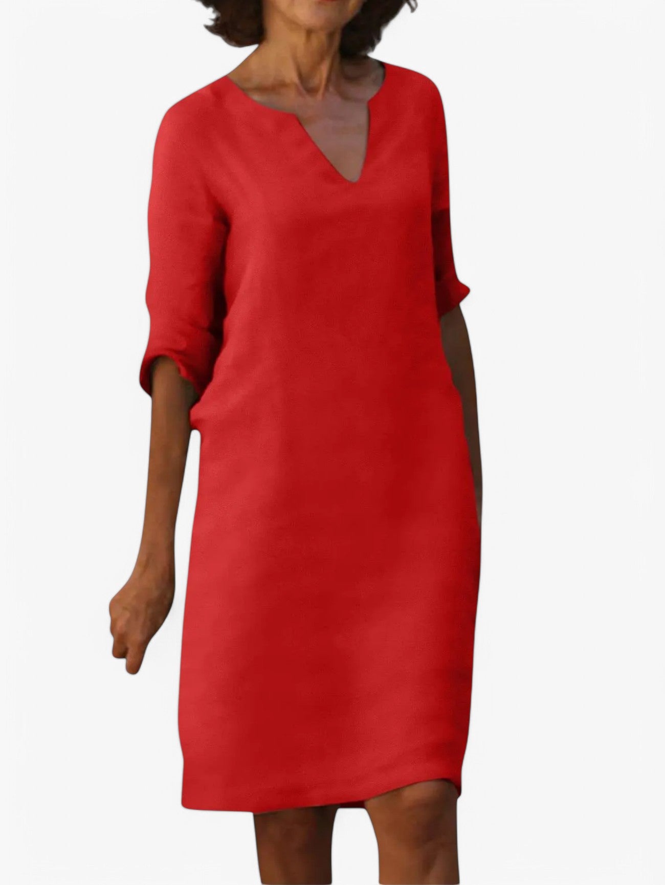 Jada | Women's V-Neck Short Sleeve Summer Dress