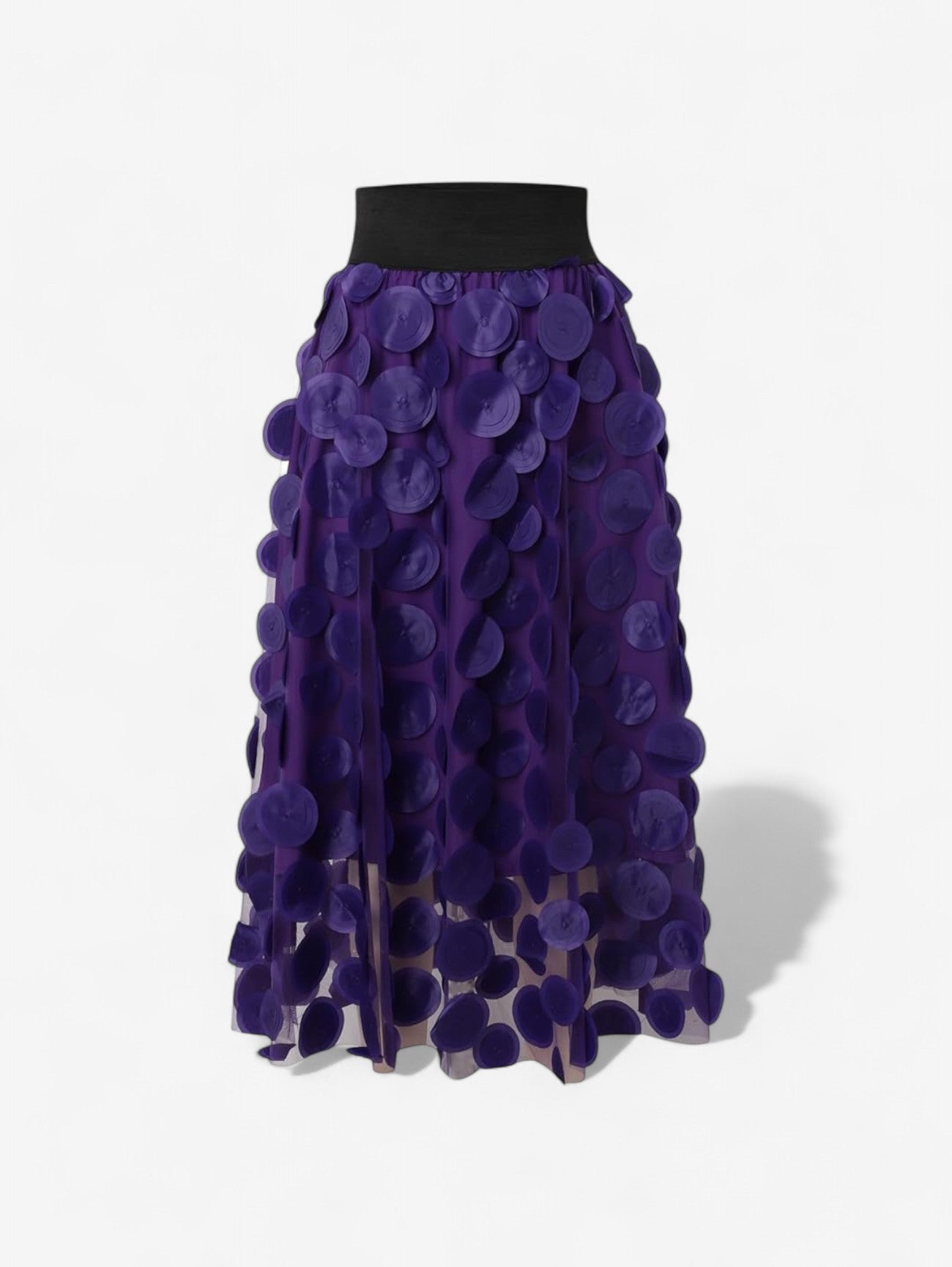 Jada | Women’s High Waist Tulle Midi Skirt Elegant Party Skirt