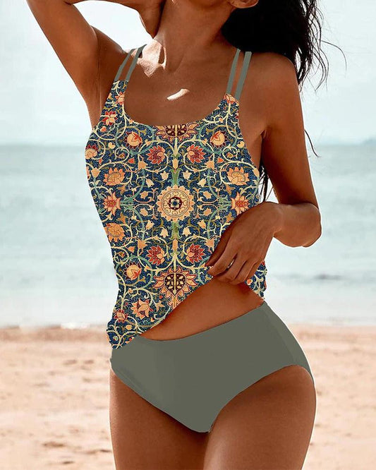 Jada | Women's Two-piece Printed Tankini Swimsuit