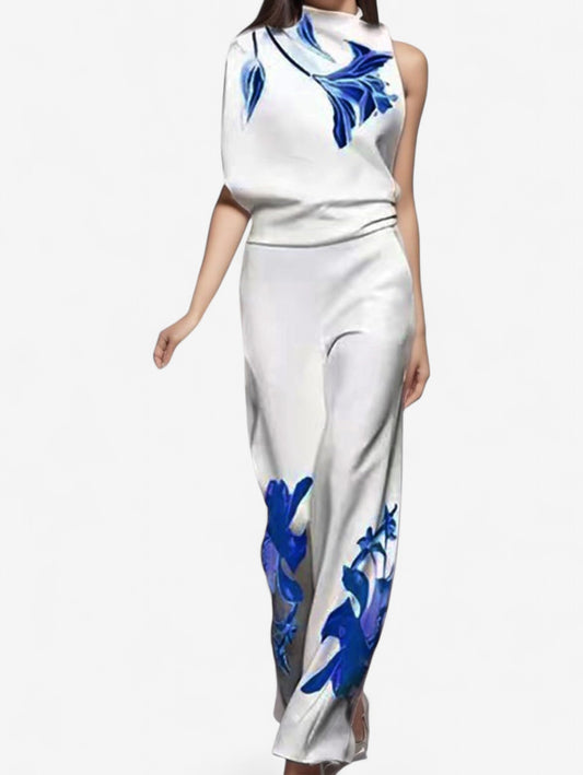 Jada | Women’s Floral Print Sleeveless Two-Piece Set