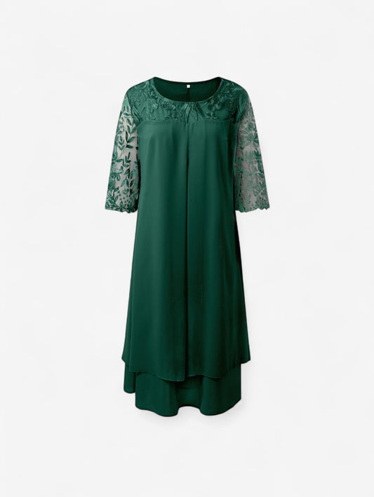Jada | Women’s Elegant Lace Wedding Guest Midi Dress