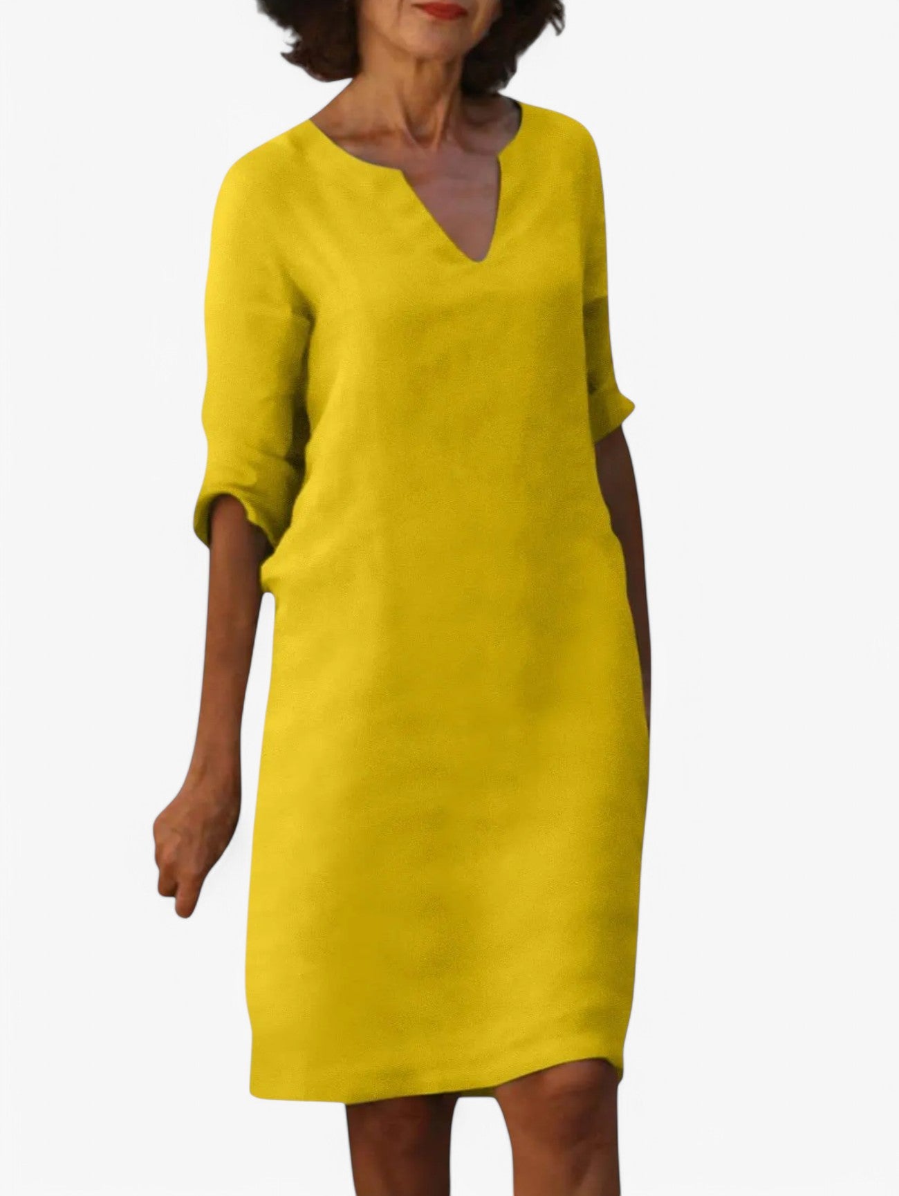 Jada | Women's V-Neck Short Sleeve Summer Dress