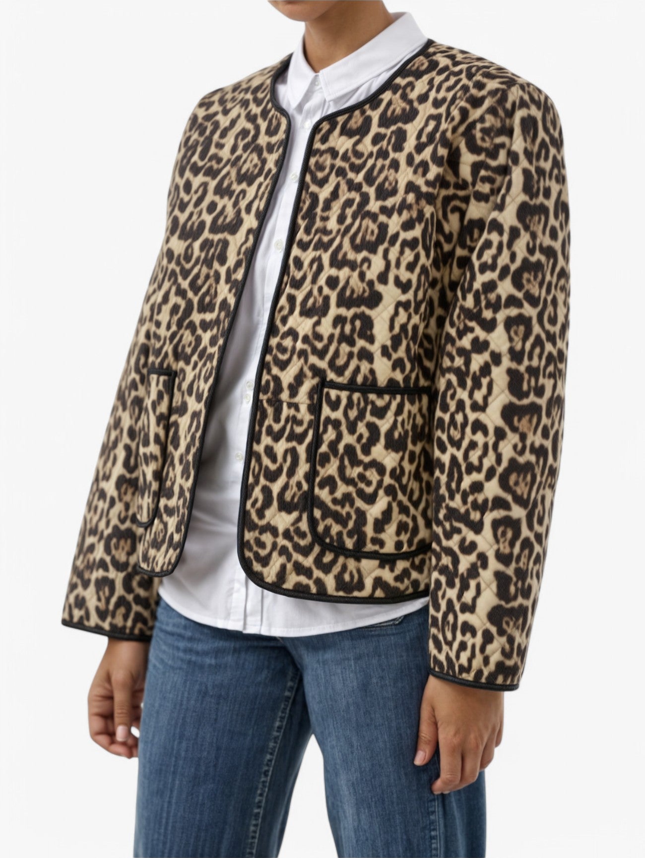 Jada | Women’s Quilted Lightweight Puffer Coat Print Jacket