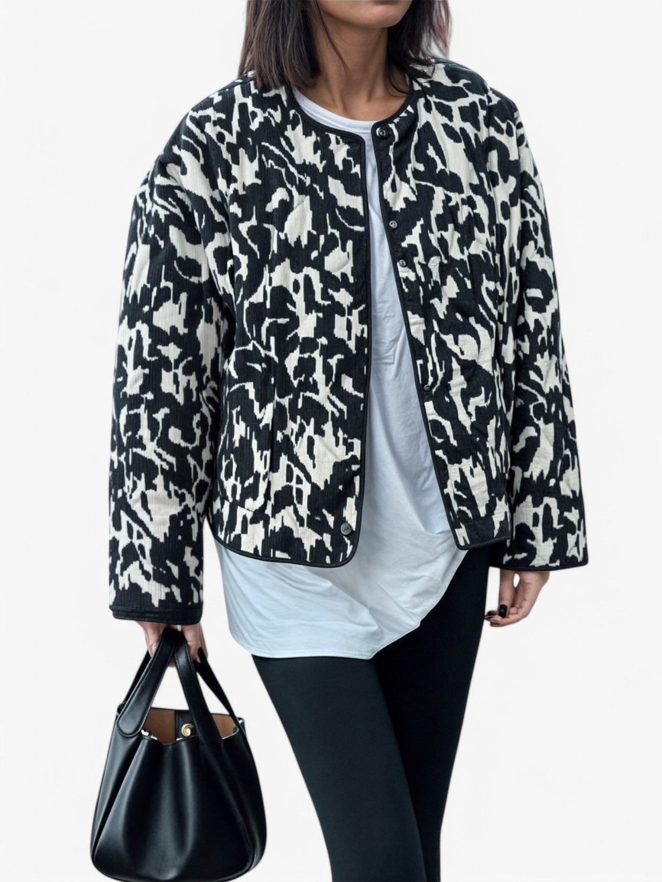 Jada | Women’s Quilted Lightweight Puffer Coat Print Jacket