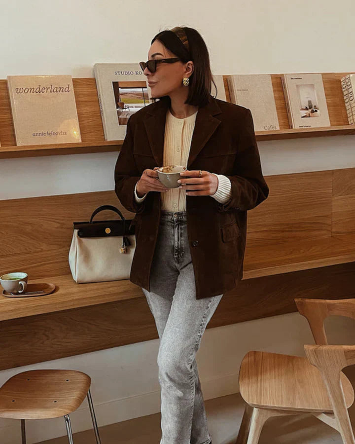 Jeira -  Classic Suede Blazer for women