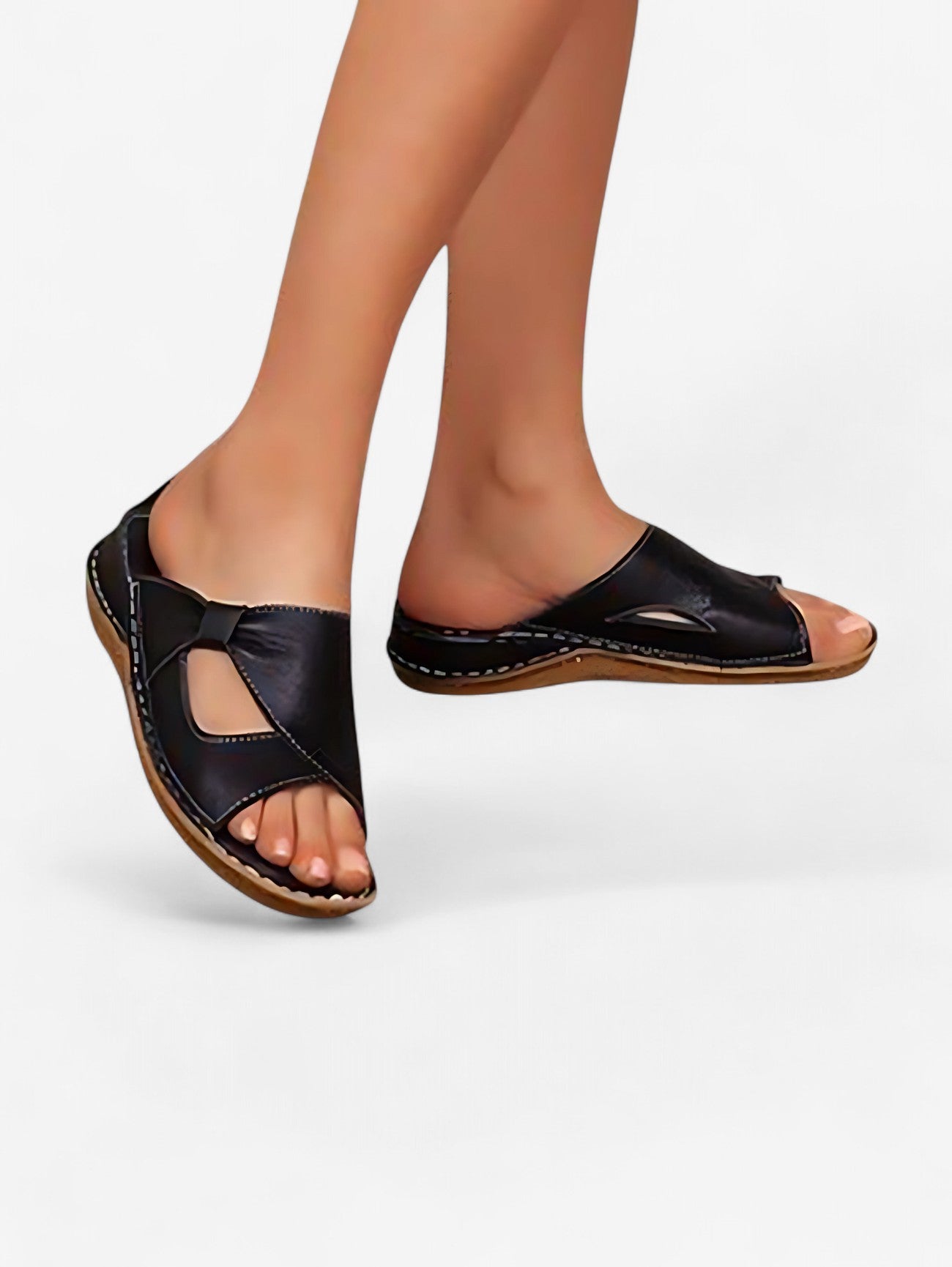 Jada | Women's Casual Open Toe Slide Wedge Sandals