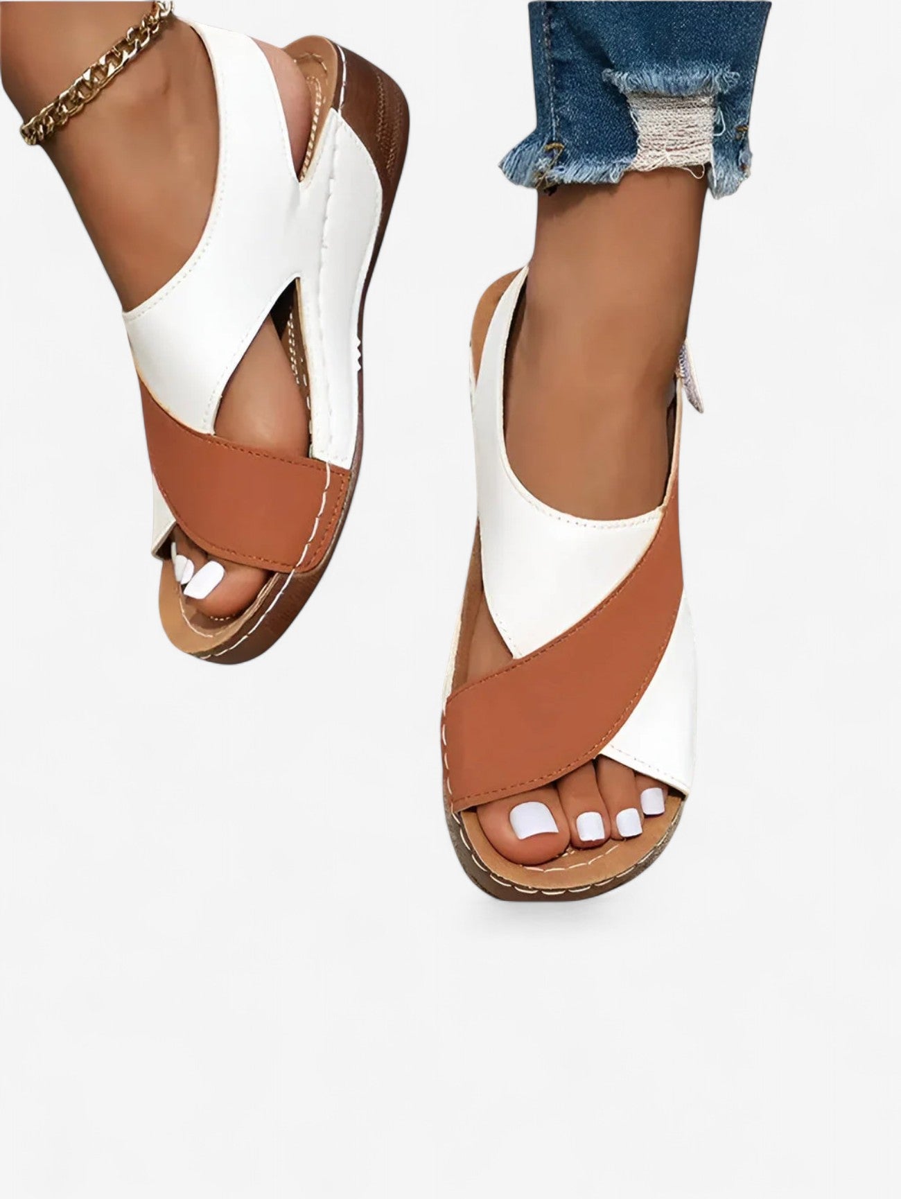 Jada | Women's Summer Open Toe Velcro Sandals