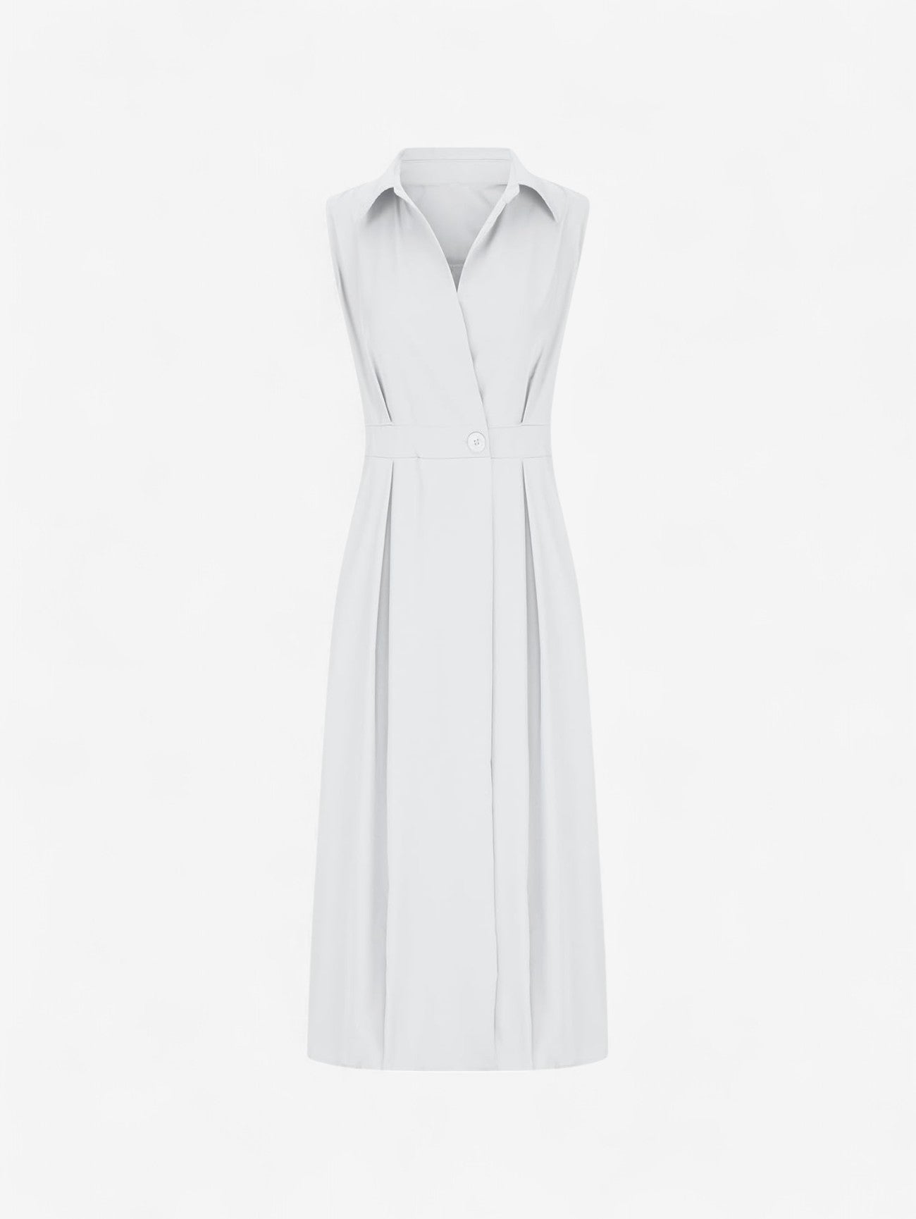 Jada | Women's Wedding Guest Sleeveless Wrap Midi Dress