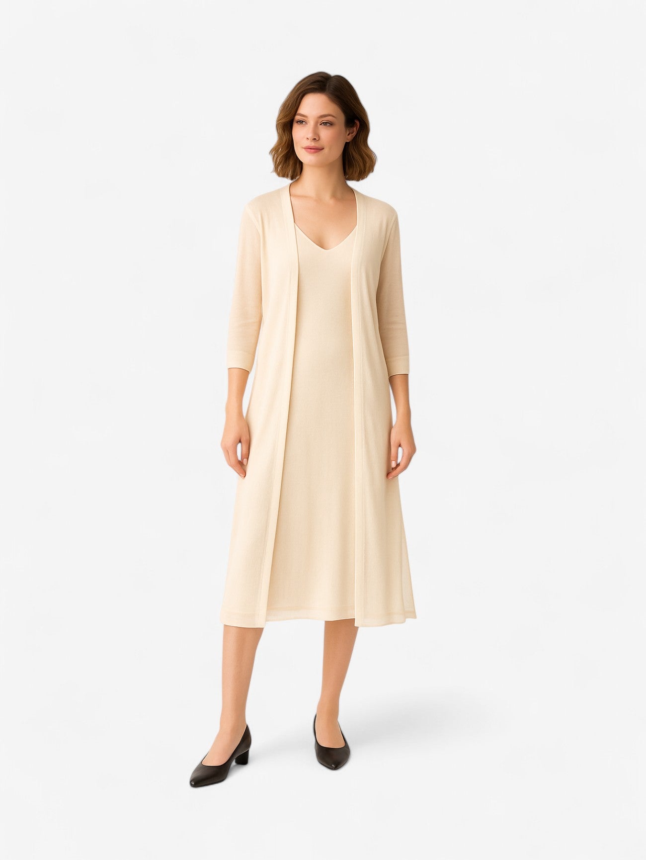 Jada | Women's Long Open Front Knitted Vest
