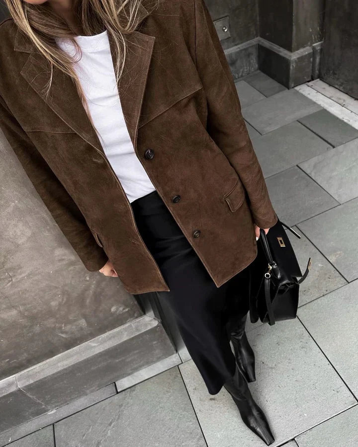 Jeira -  Classic Suede Blazer for women