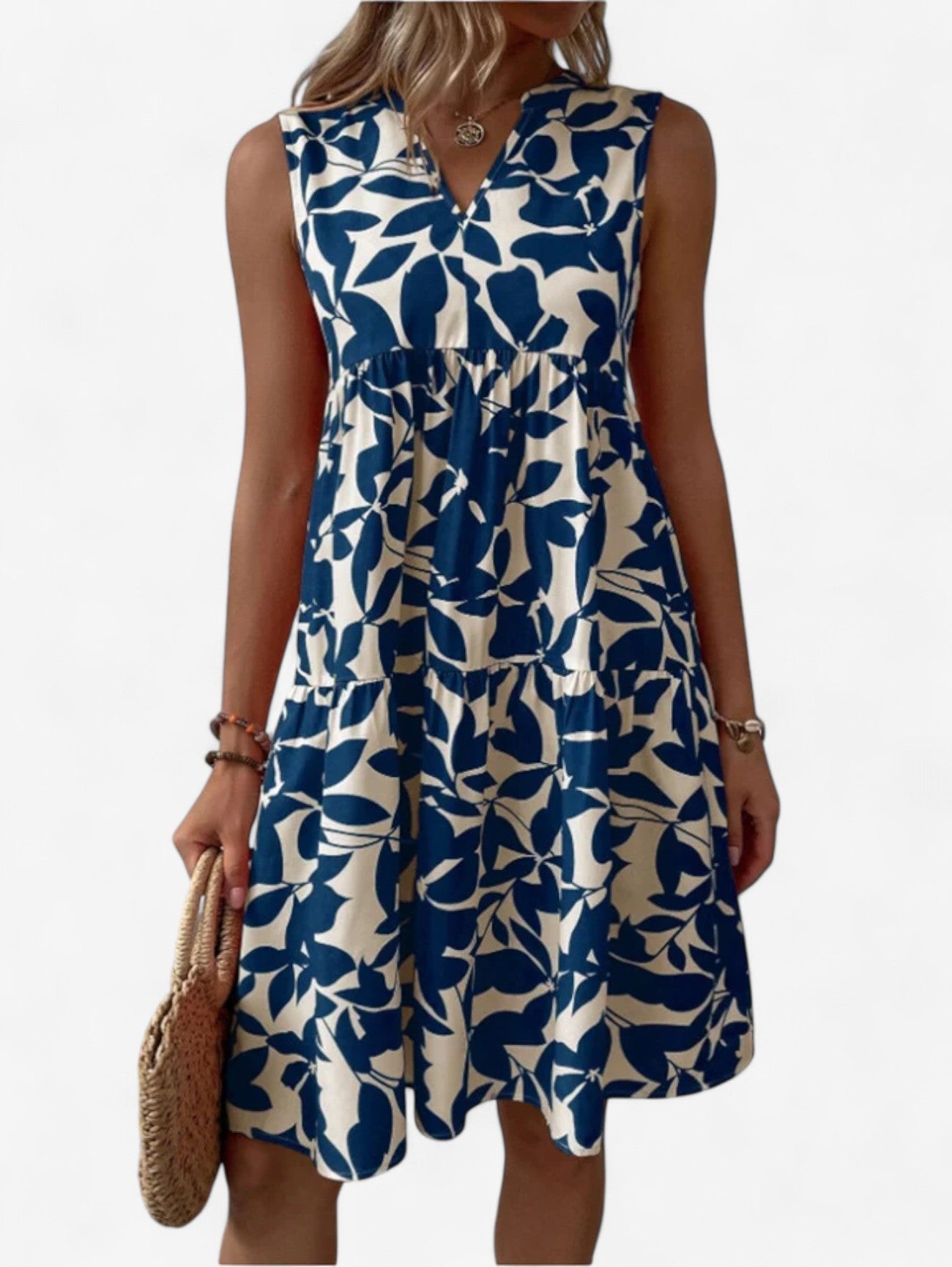 Jada | Women's Casual Sleeveless Wedding Guest Midi Dress