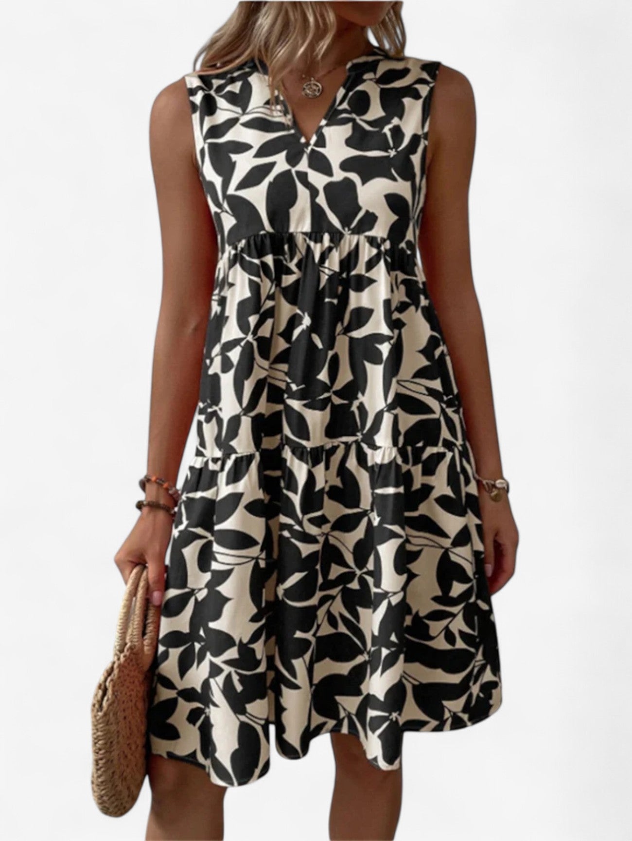 Jada | Women's Casual Sleeveless Wedding Guest Midi Dress