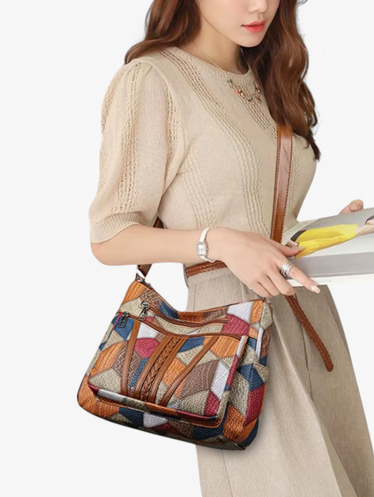 Jada | Women's Everyday Patchwork Boho Shoulder Crossbody Bag