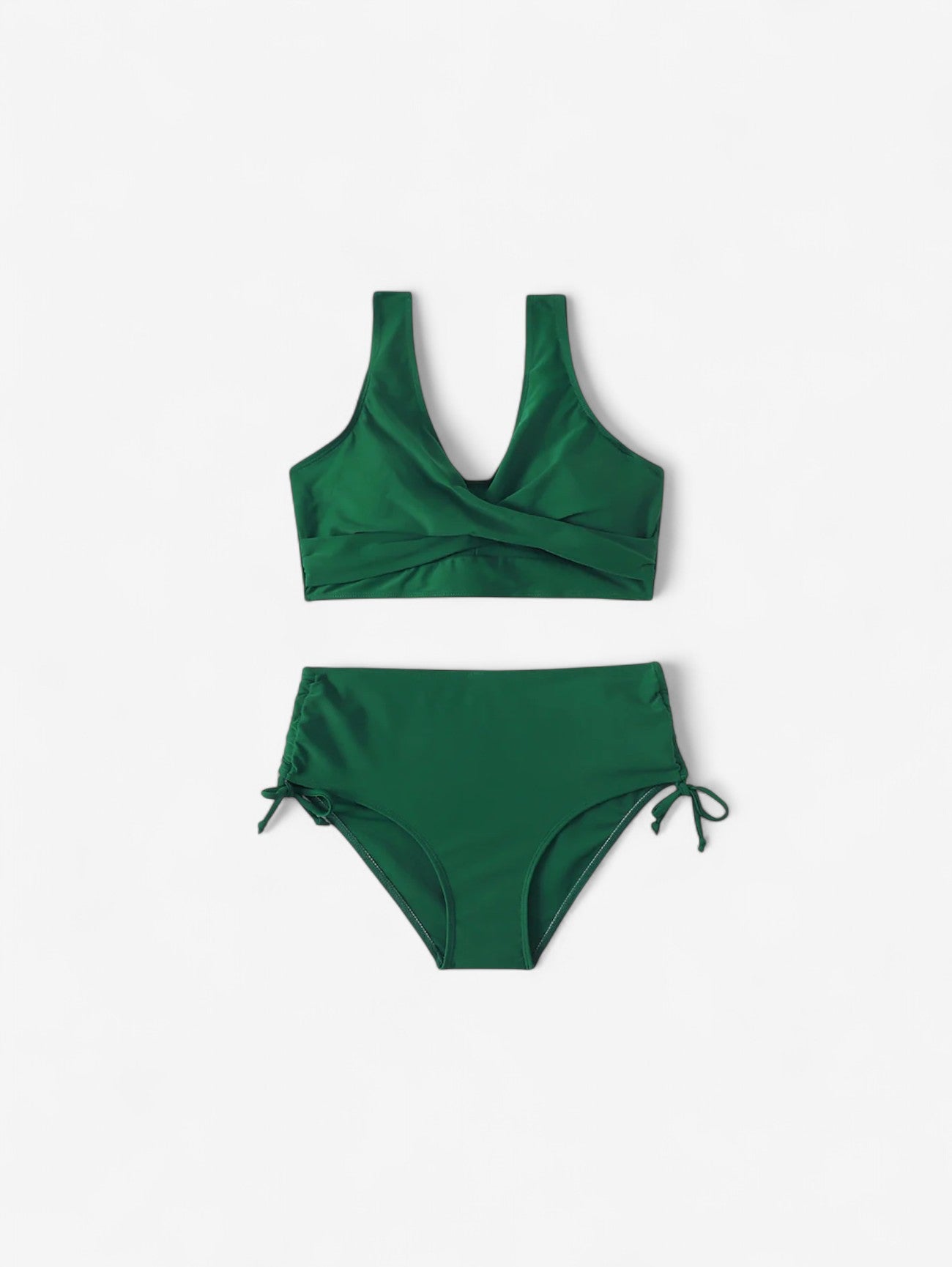 Jada | Women's 2 Piece Lace Up Back High Waisted Bikini Set