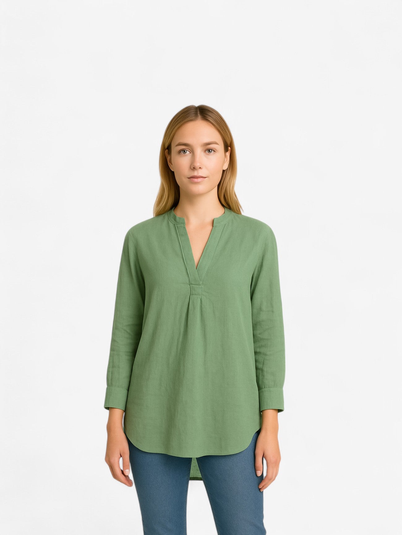 Jada | Women's  V Neck Long Sleeves Tunic Top