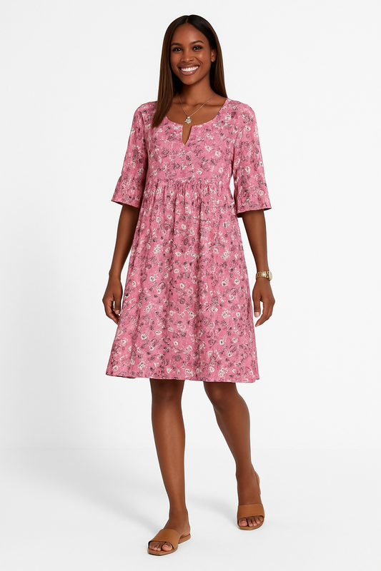 Jada | Women's Floral Summer Wedding Guest Wrap Midi Dress