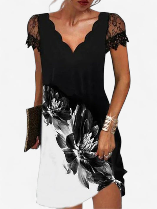 Jada | Women's Floral Fancy Mini Dress