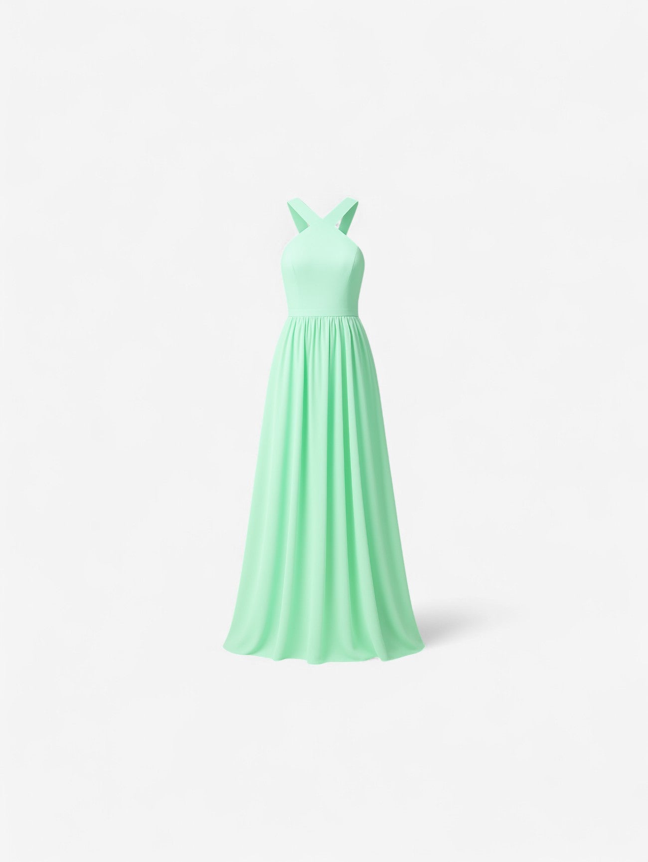 Jada | Women’s Wedding Guest Wrap Sleeveless Chiffon Maxi Dress
