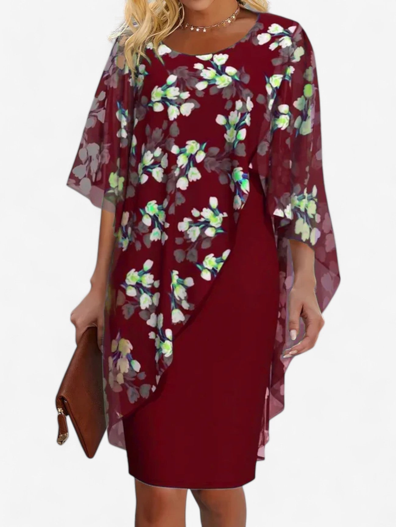 Jada | Women's Floral Wedding Guest Summer Midi Dress
