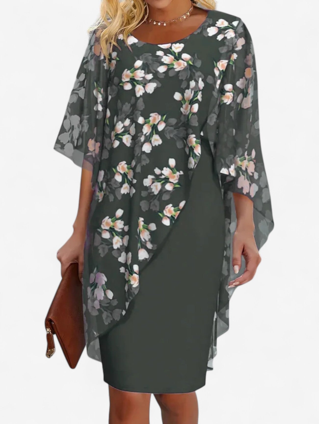 Jada | Women's Floral Wedding Guest Summer Midi Dress