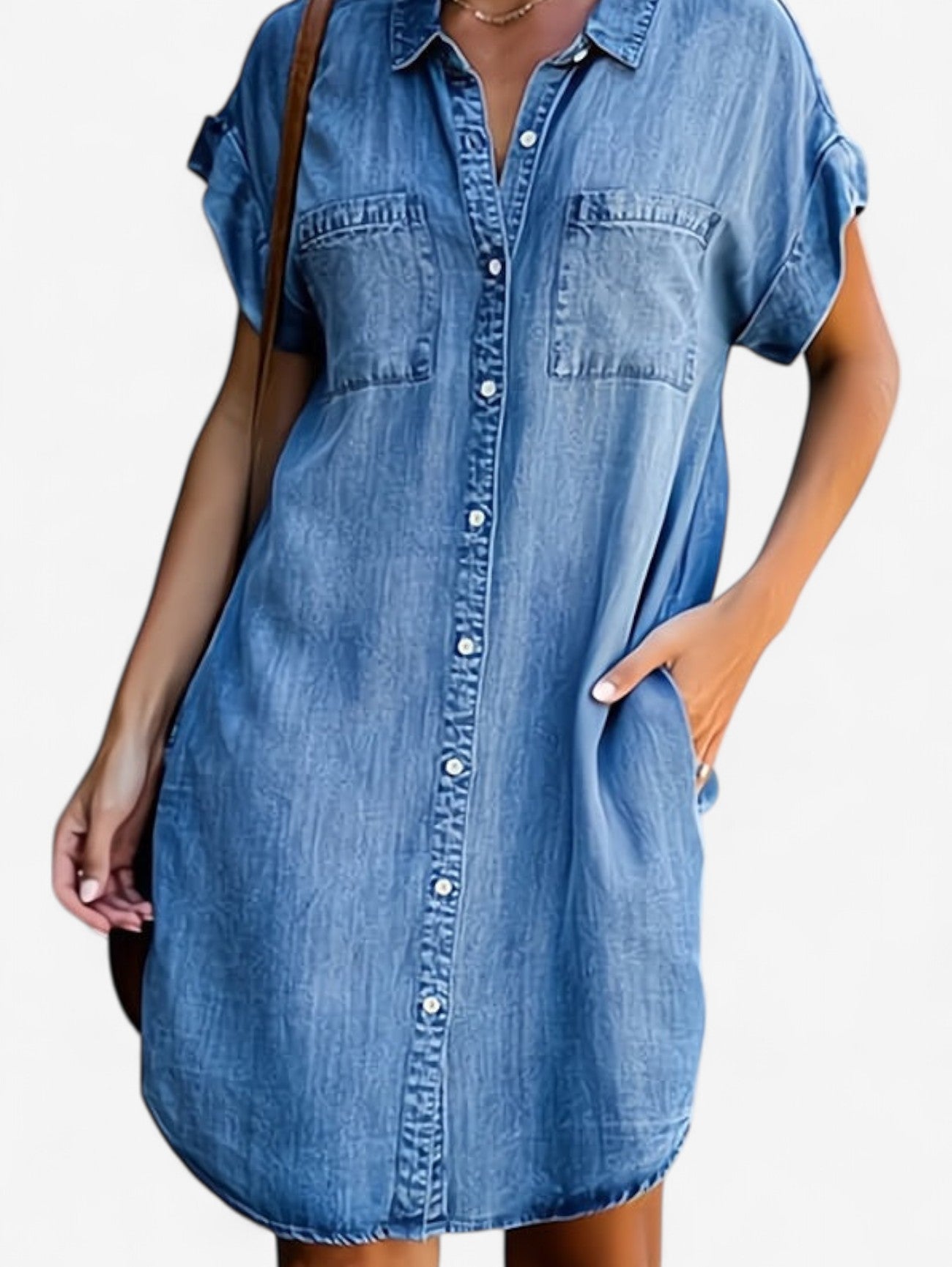 Jada | Women's Casual Summer Midi Shirt Dress