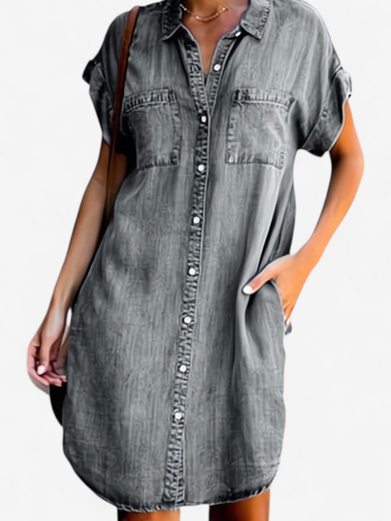 Jada | Women's Casual Summer Midi Shirt Dress
