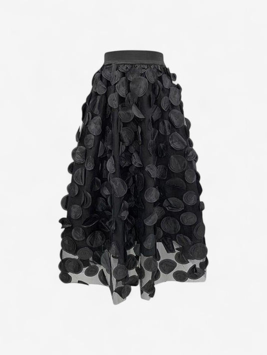 Jada | Women’s High Waist Tulle Midi Skirt Elegant Party Skirt