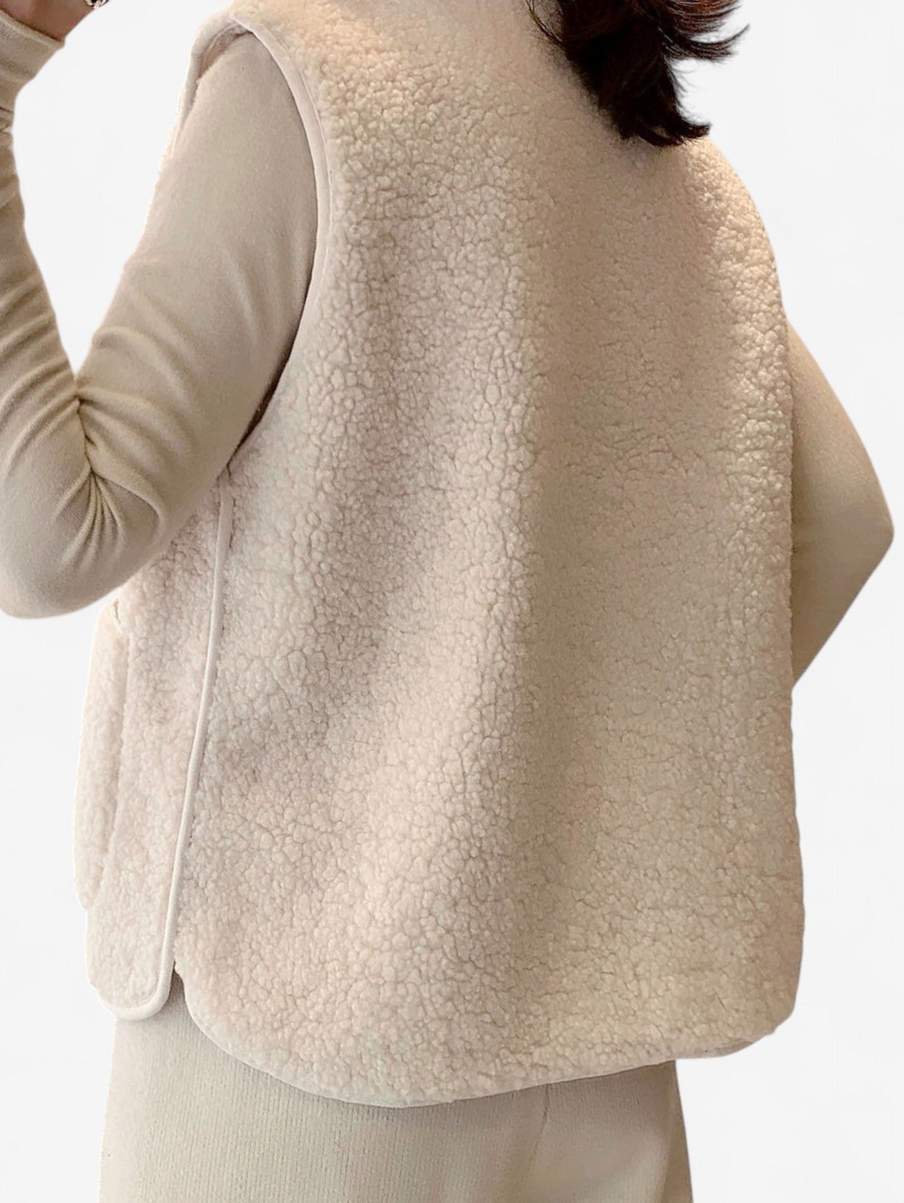 Jada | Women’s Sleeveless Button Down Vest Outerwear Jacket