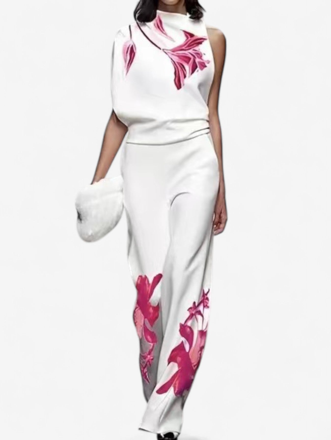 Jada | Women’s Floral Print Sleeveless Two-Piece Set